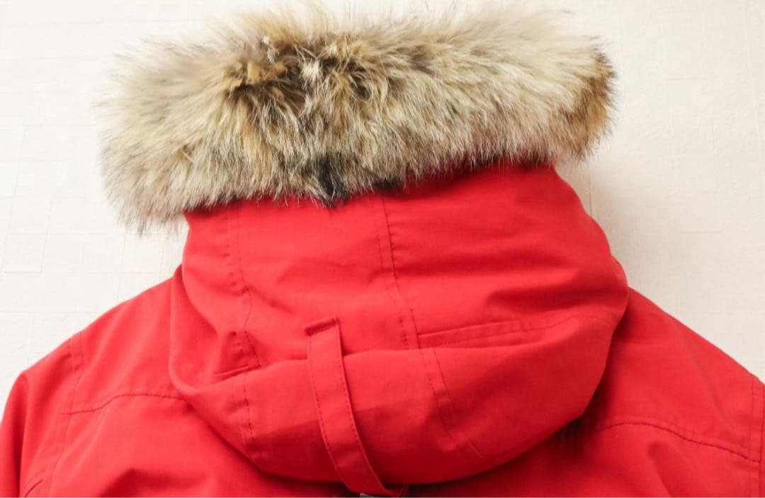 カナダグース ジャスパー 赤 ダウンジャケット M(天然コヨーテ)