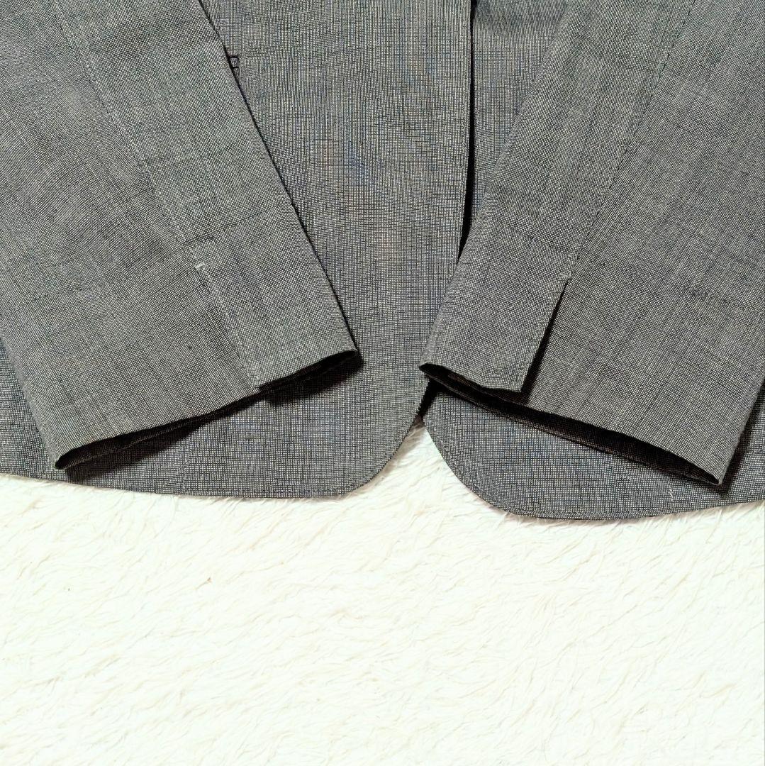 ニューヨーカー シルク混 スーツ セットアップ 洗える 4L チャコールグレー