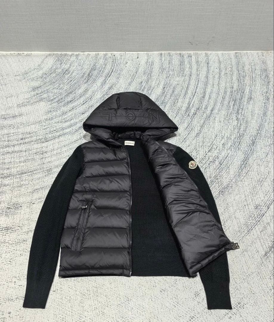 ダウンジャケット フード付き ブラック