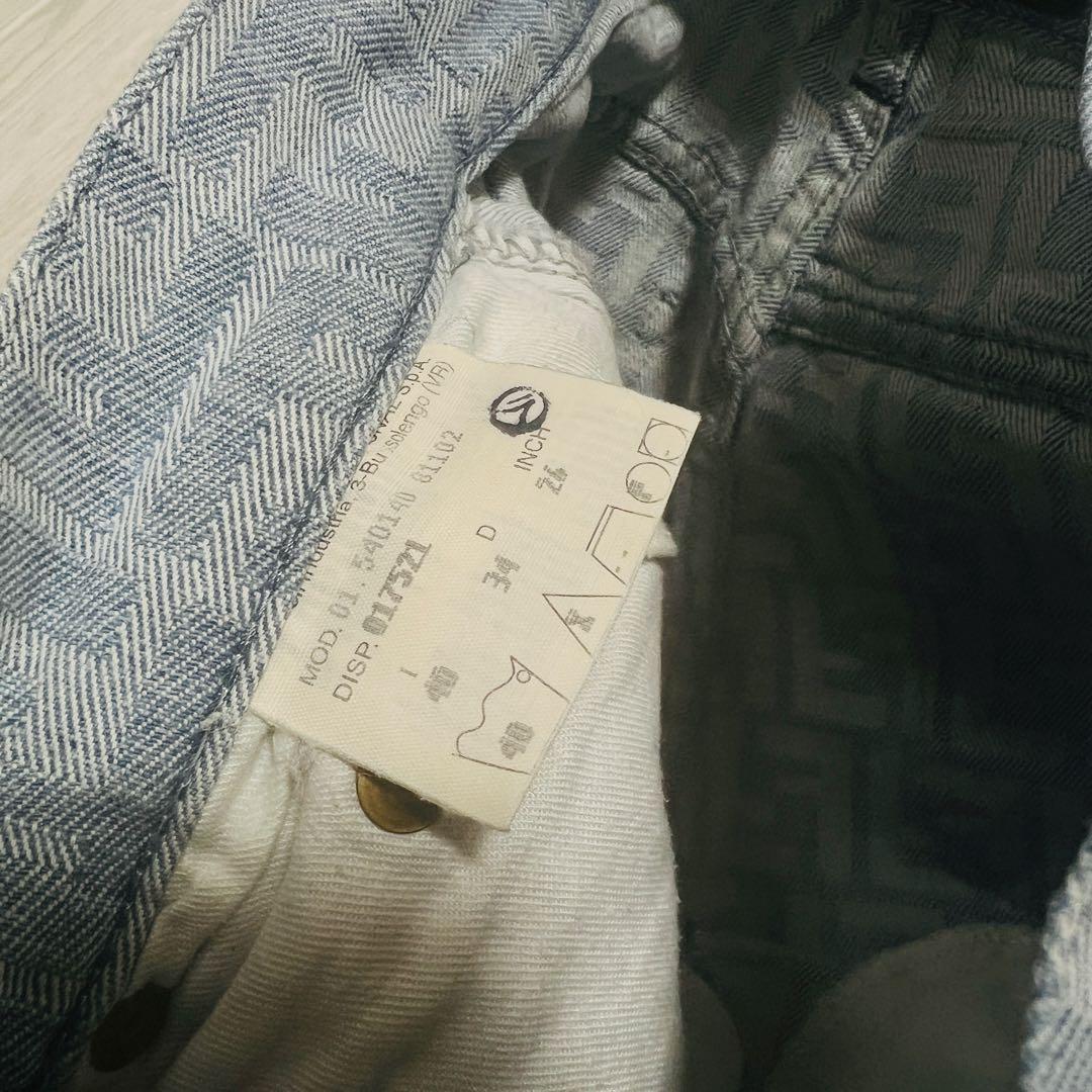 FENDI フェンディ デニム パンツ ズッカ柄　ハイウエスト