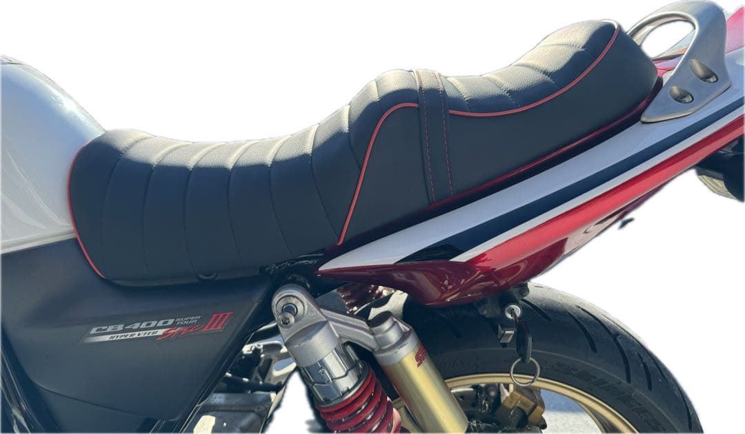 cb400sf タックロールシート nc39 nc42 高密度ウレタン　赤