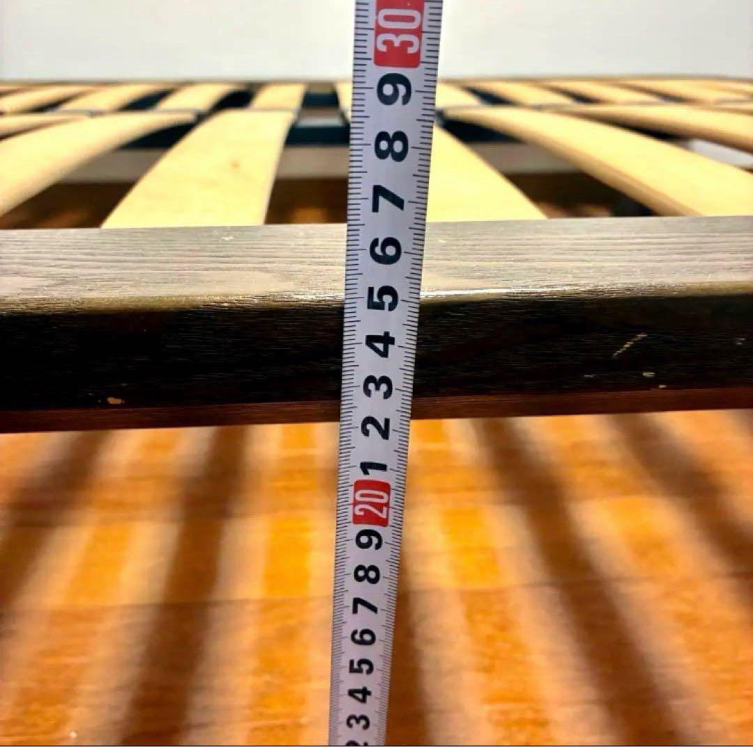 SALE！無印良品｜ダブルベッド　ダークブラウン　ウォールナット材　送料無料