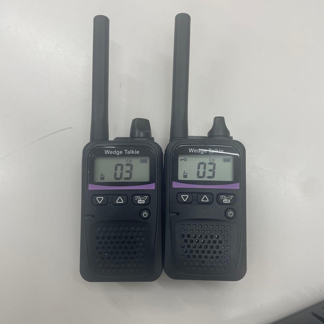 Wedge Talkie トランシーバー 2台WED-NO-001 充電器付き