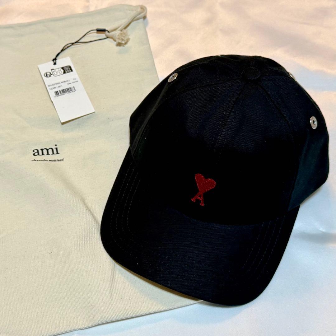 ami PARIS エンブロイダリー キャンバスキャップ