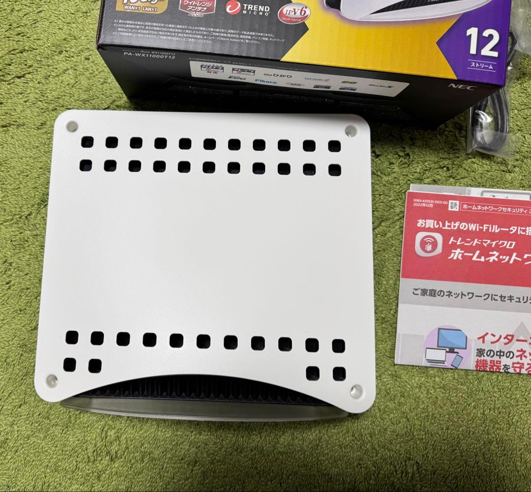 【美品】NEC Aterm WX11000T12 Wi-Fi無線LANルーター①