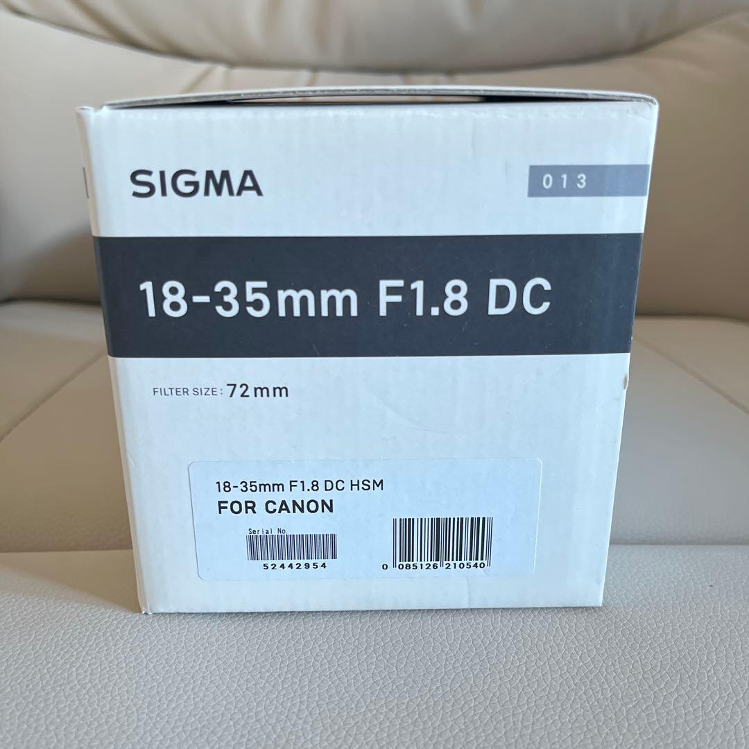 SIGMA 18-35mm F1.8 DC Art レンズ Canonマウント