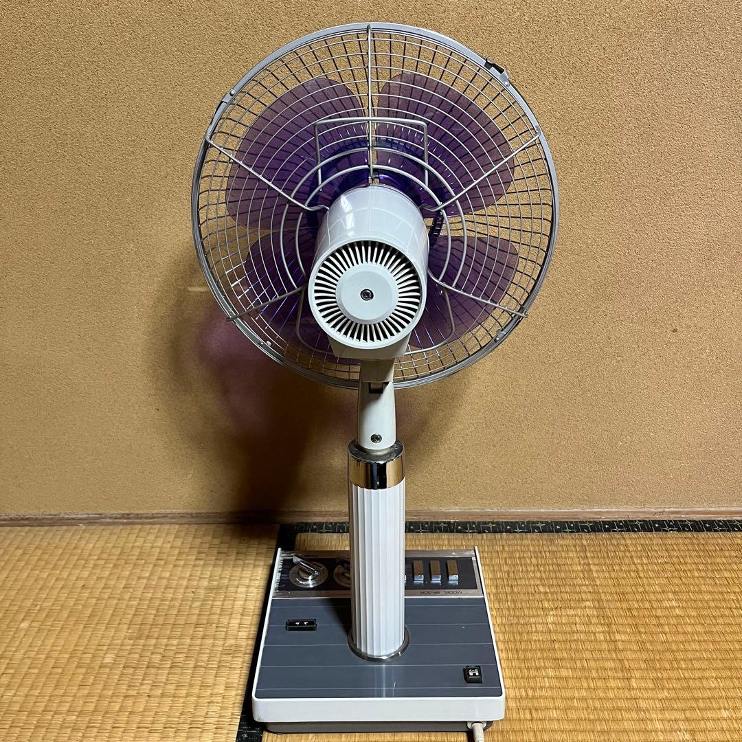希少　４枚羽　東芝扇風機　パープルファン