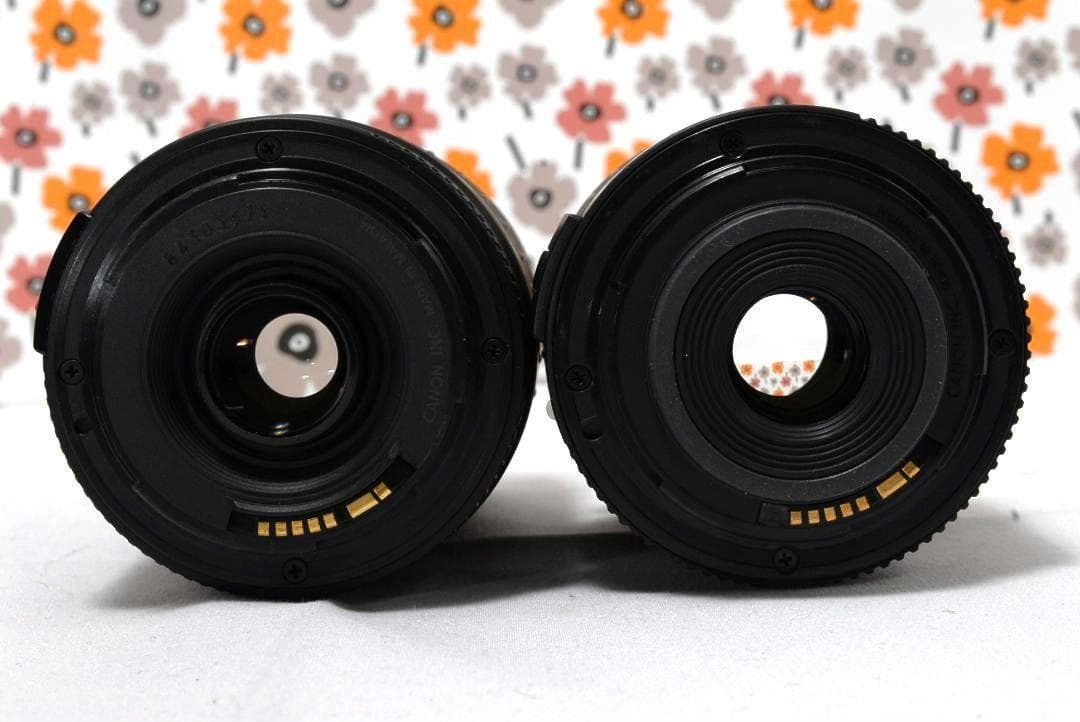 【返品保証】❤Canon Kiss X8i❤Wi-Fi画像転送❤ダブルレンズ❤