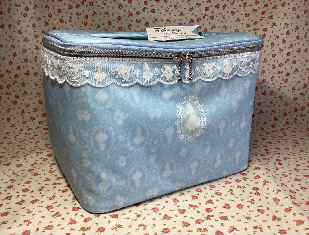 【未使用】アフタヌーンティー　バッグ　ディズニー　近沢レース　小物入れ　バニティ