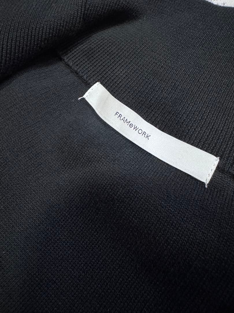 FRAMeWORK コットンハリヌキハーフジッププルオーバー