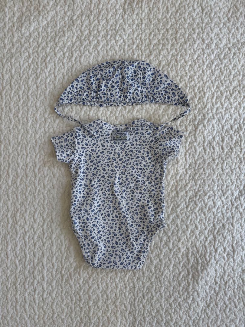 house on the hill ロンパース ボンネット セット