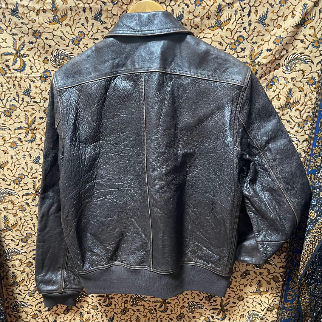 じ*ー様 美品☆LLビーンシグネチャー S★A-2タイプレザージャケット