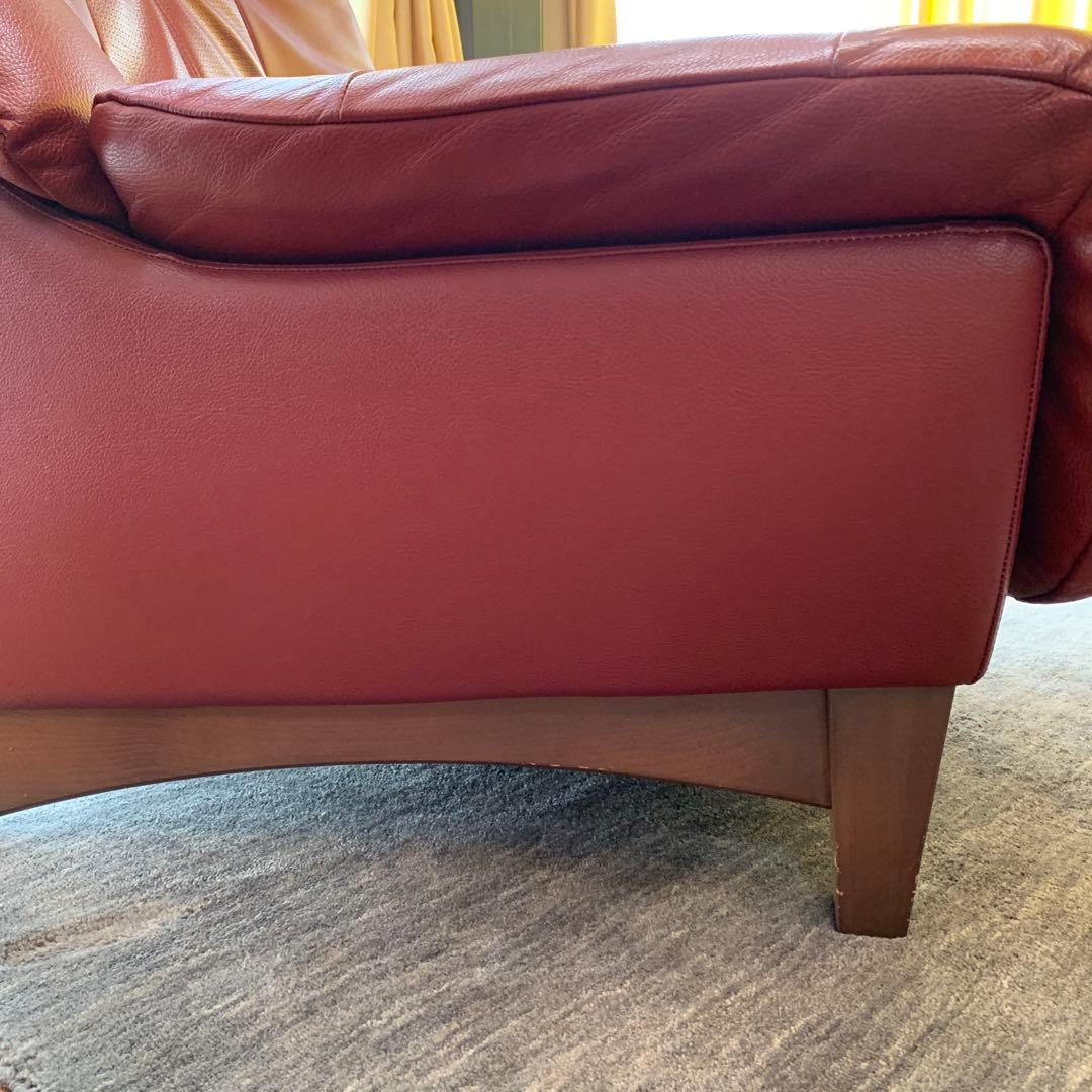 1人掛けソファー本革張り　ユーカス　日本製