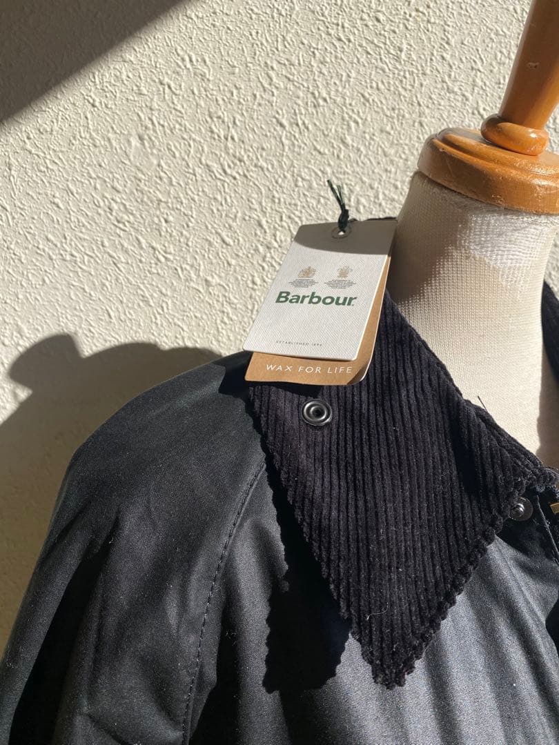 愚地さま【新品】Barbour オイルドジャケット ブラック M 38