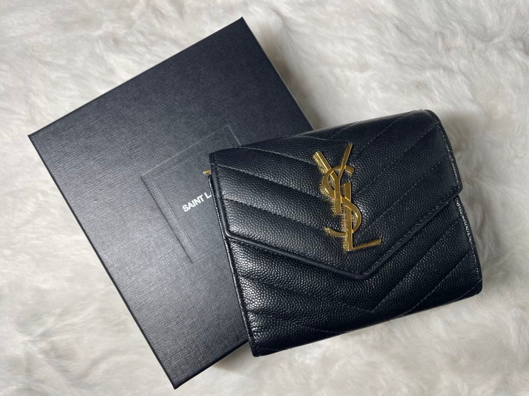 SAINT LAURENT 三つ折り財布