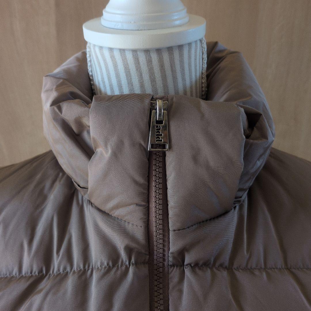 add新品タグ付き高級ロングダウンジャケット たぬきファー取り外し可