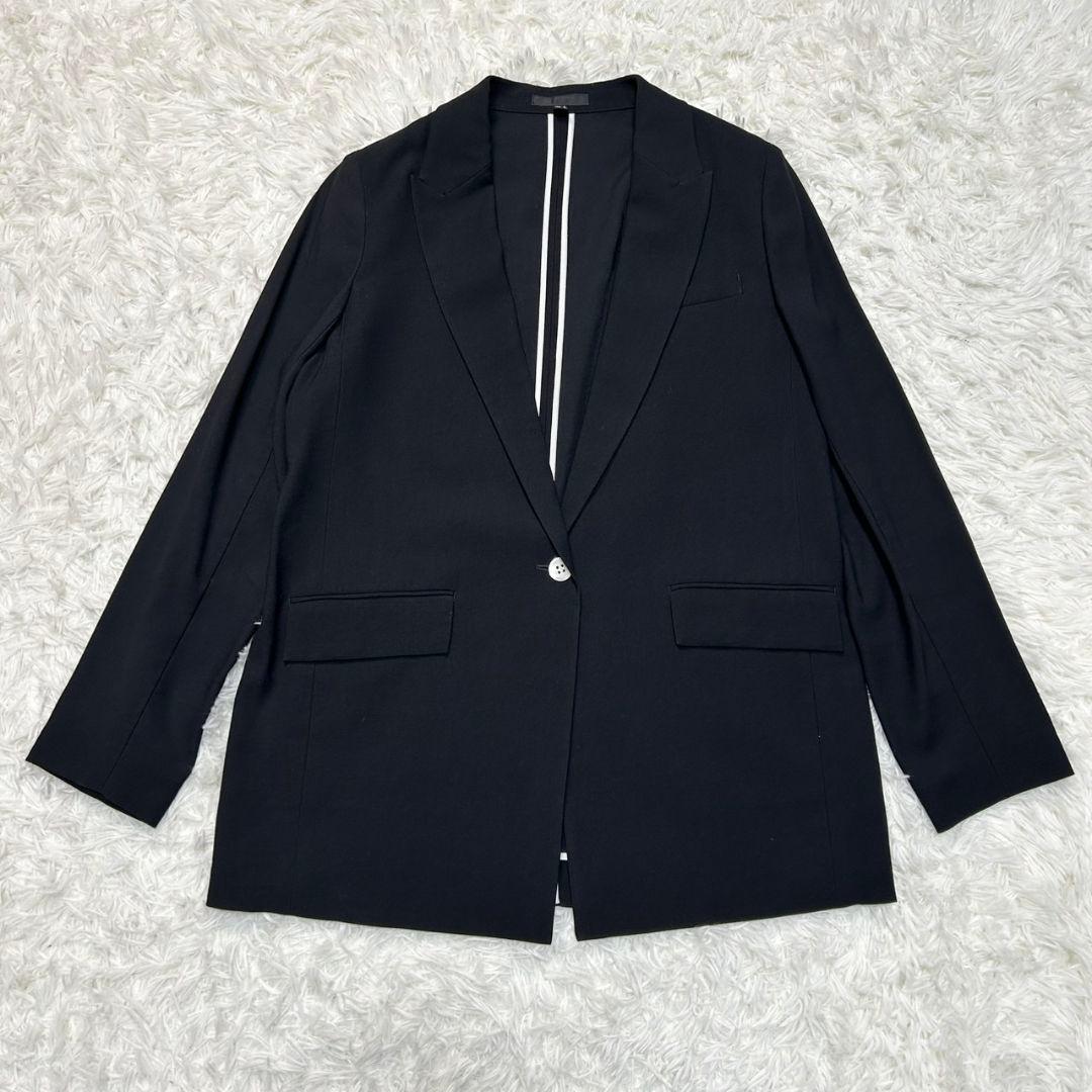 【美品】iCB パンツスーツ セットアップ カジュアル ゆったり ブラック