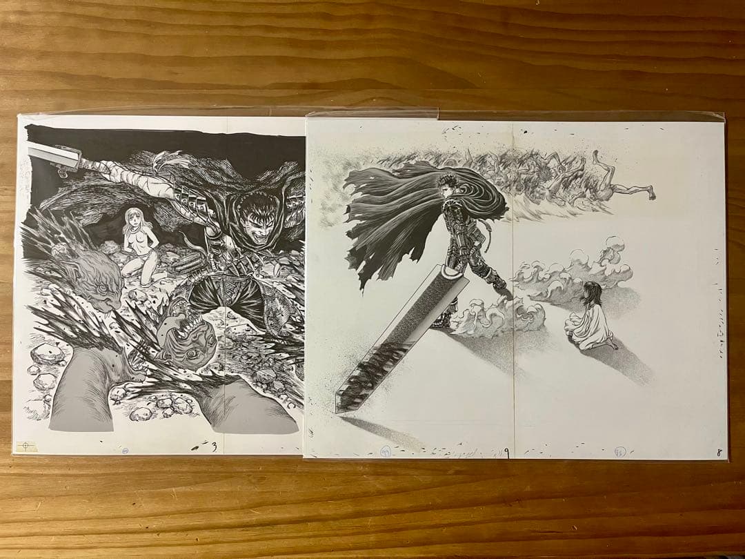 大ベルセルク展　複製原画　2点