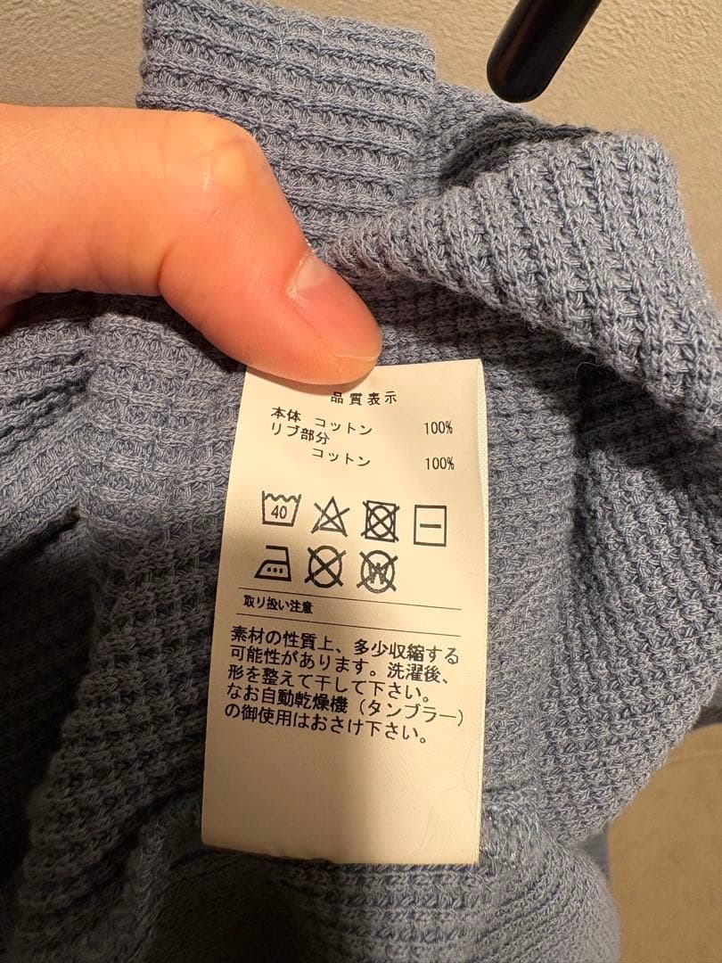 【1回着用】DESCENDANT GAUFRE WAFFLE LS