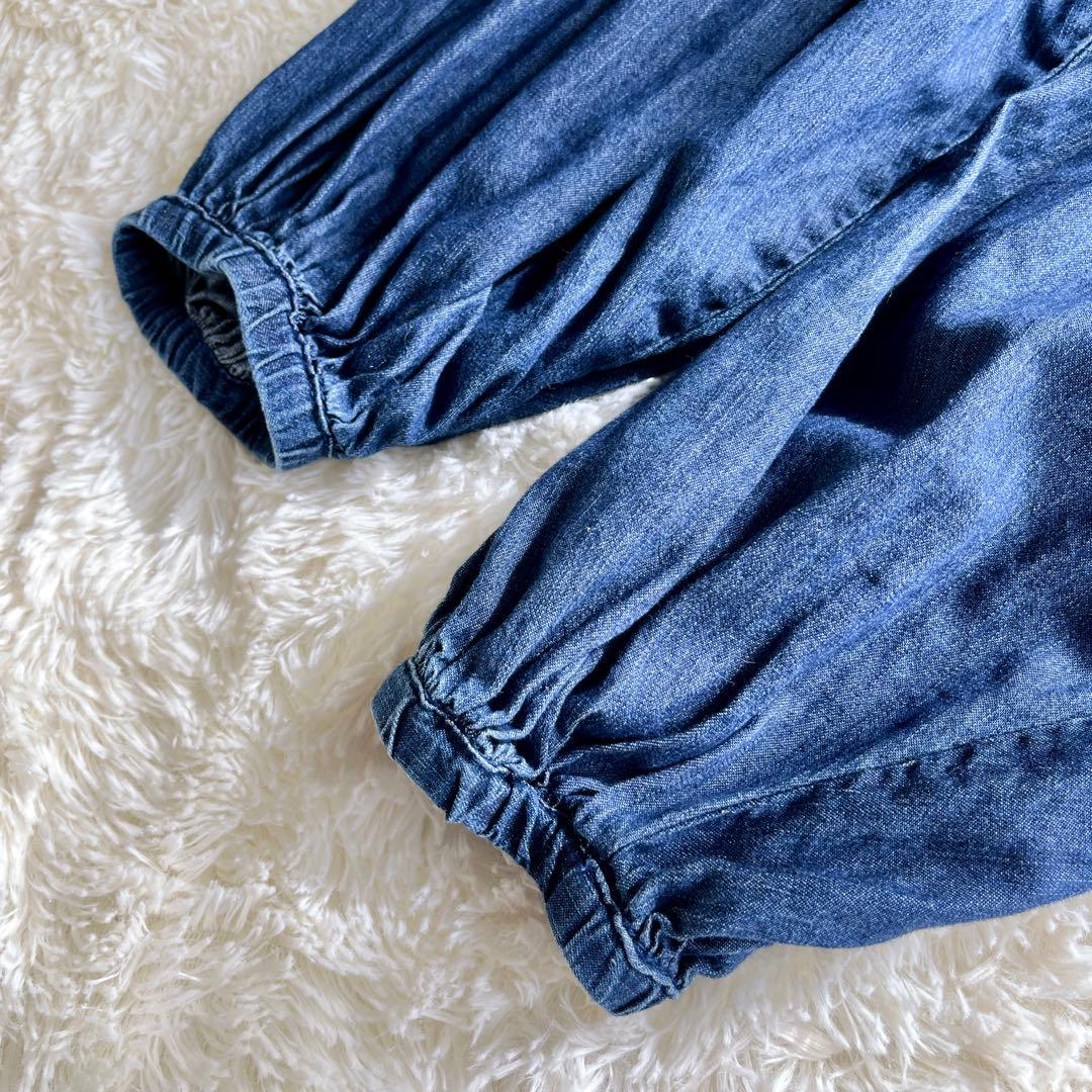 美品　Mila owen 2WAY デニムボウタイブラウス　ボリューム袖