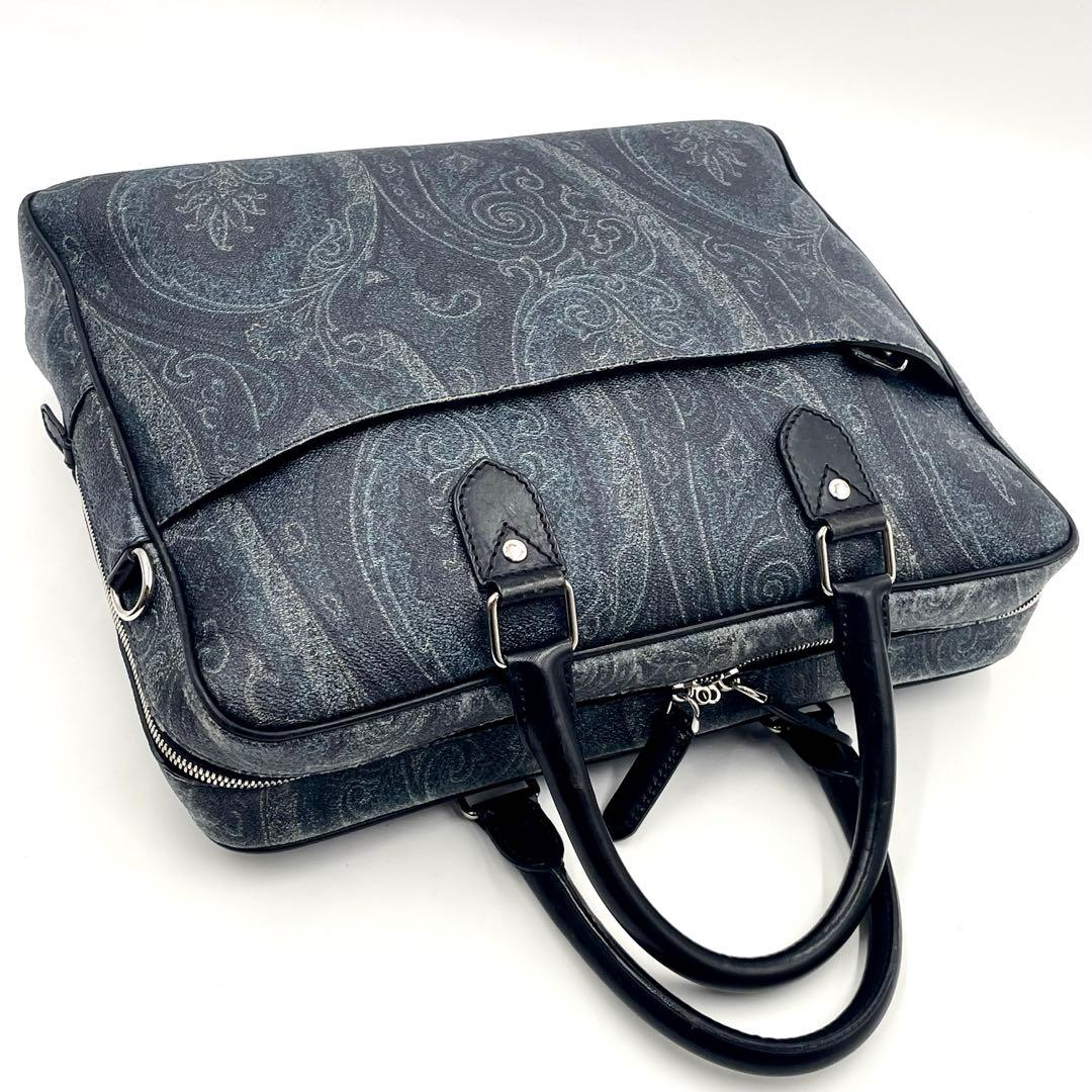 ETROエトロ ペイズリー柄 ブリーフケース ビジネスバッグ 2way A4可