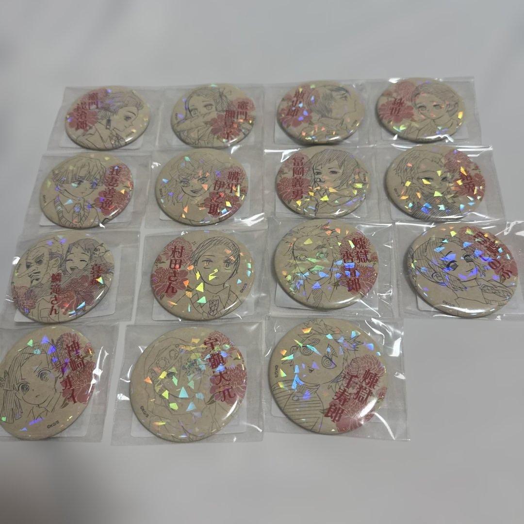 鬼滅の刃 オールスター缶バッジ キメツ学園Ver. コンプ