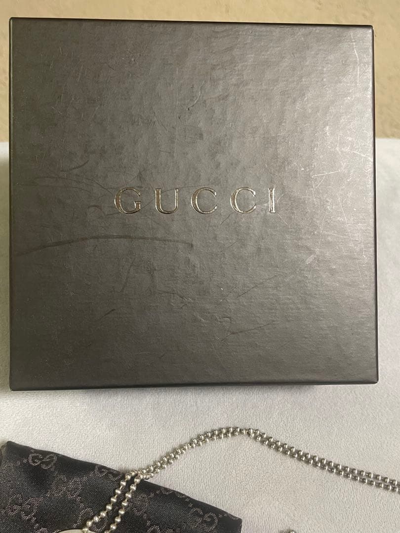 ほ*ね様 GUCCI ドッグタグネックレス