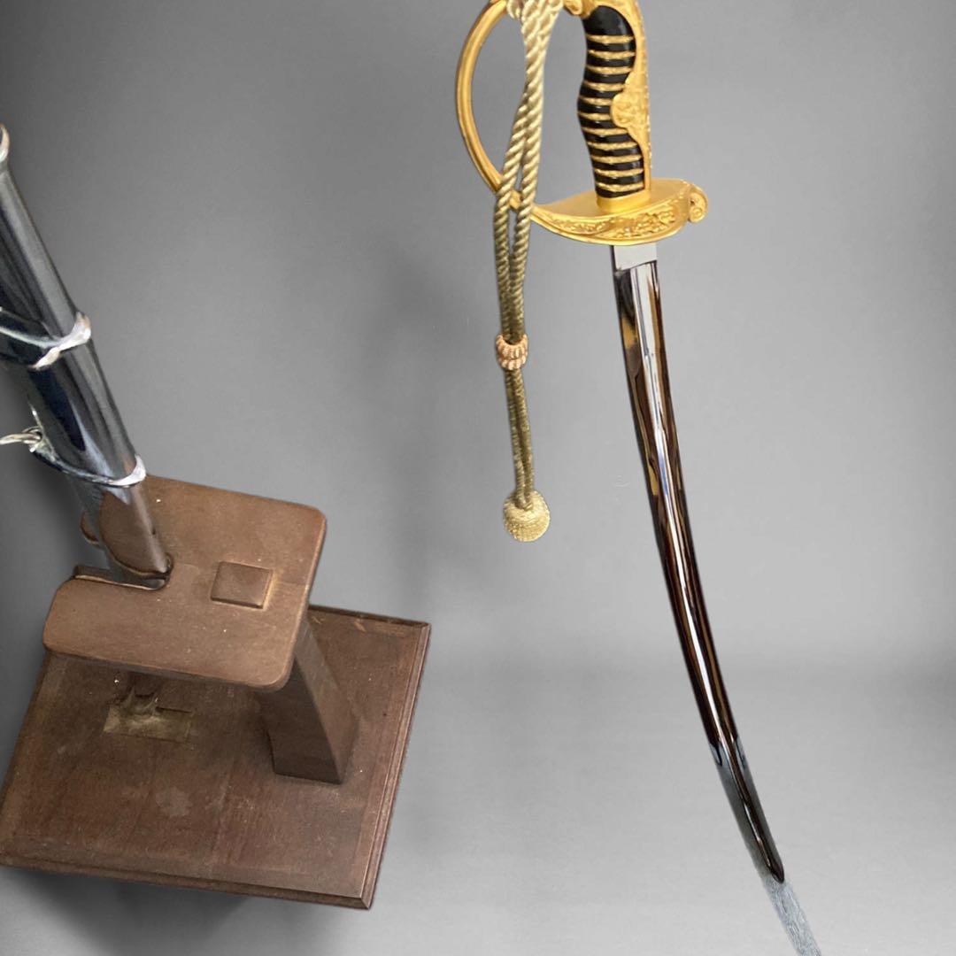 第二次世界大戦 日本軍 指揮刀 骨董 刀台 模擬刀 セット