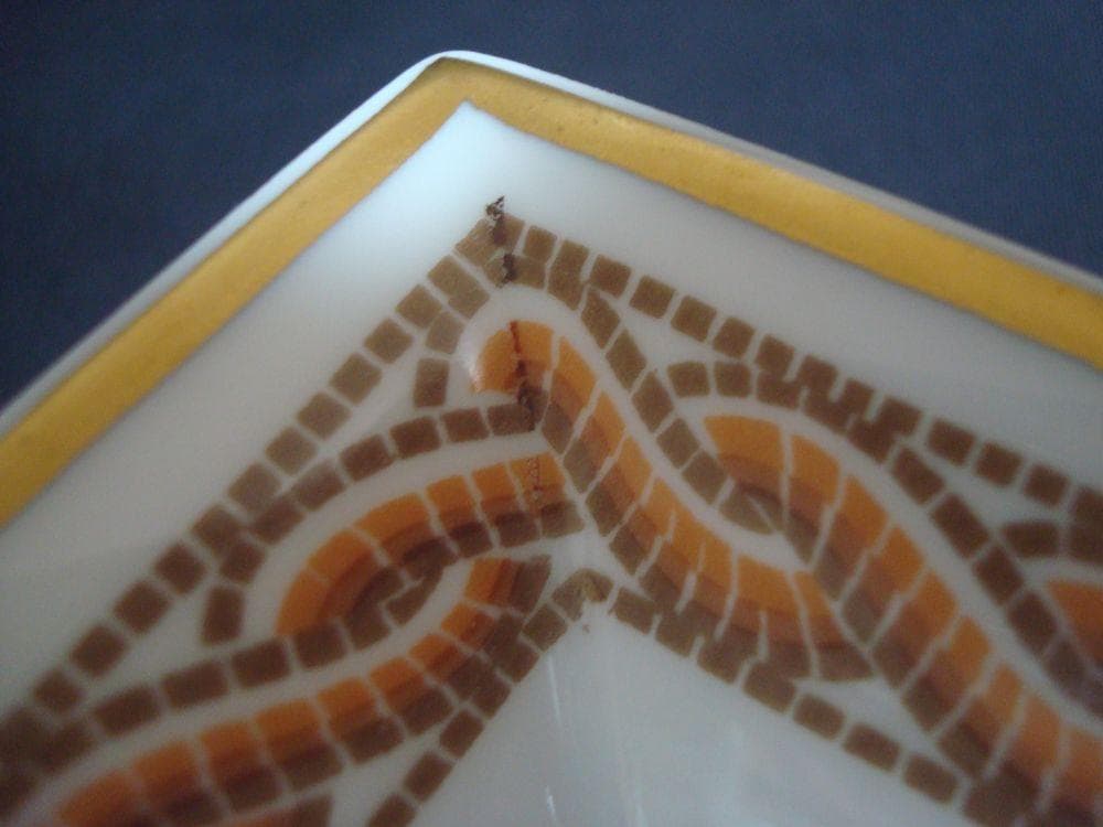 HERMES エルメス　モザイク柄灰皿　アッシュトレイ　ビンテージ