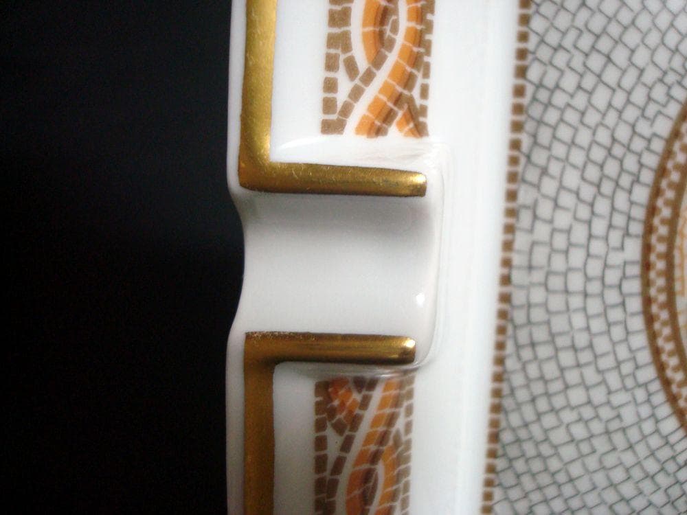 HERMES エルメス　モザイク柄灰皿　アッシュトレイ　ビンテージ