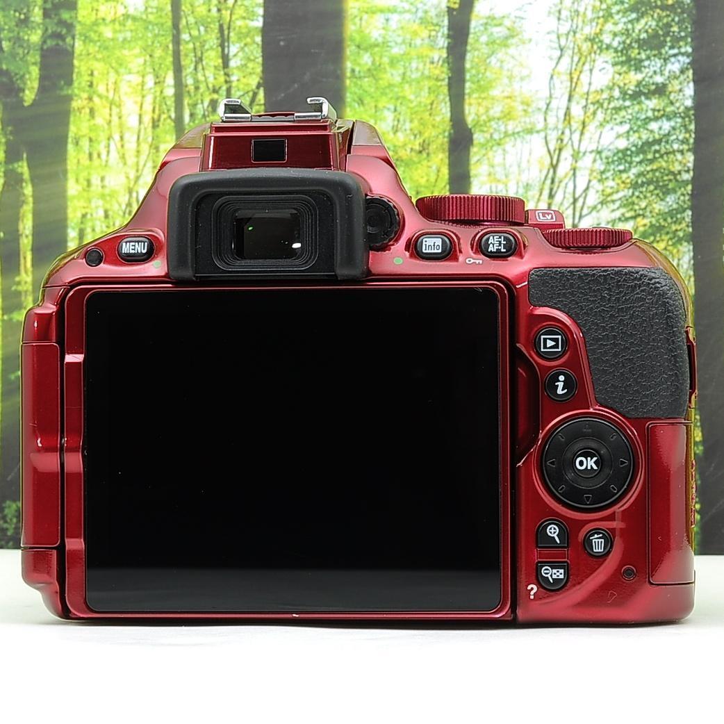 WiFi搭載機種♪ニコン D5500☆希少なワインレッド☆超高性能一眼レフ