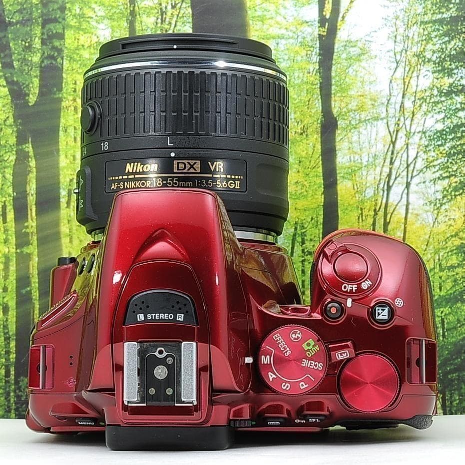 WiFi搭載機種♪ニコン D5500☆希少なワインレッド☆超高性能一眼レフ