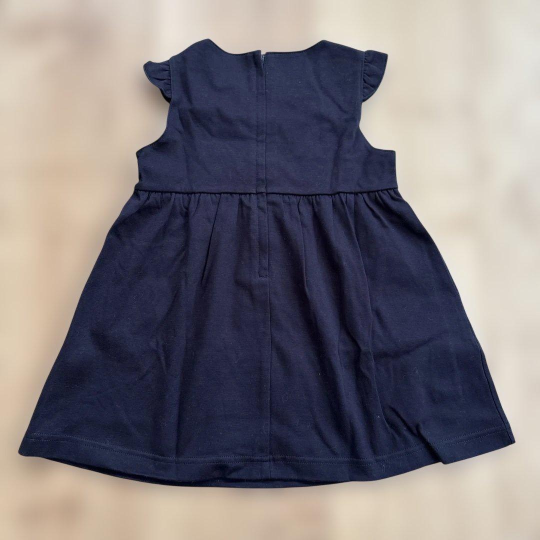 【新品】ファミリア　ジャンパースカート　トップス　カーディガン　90 ネイビー