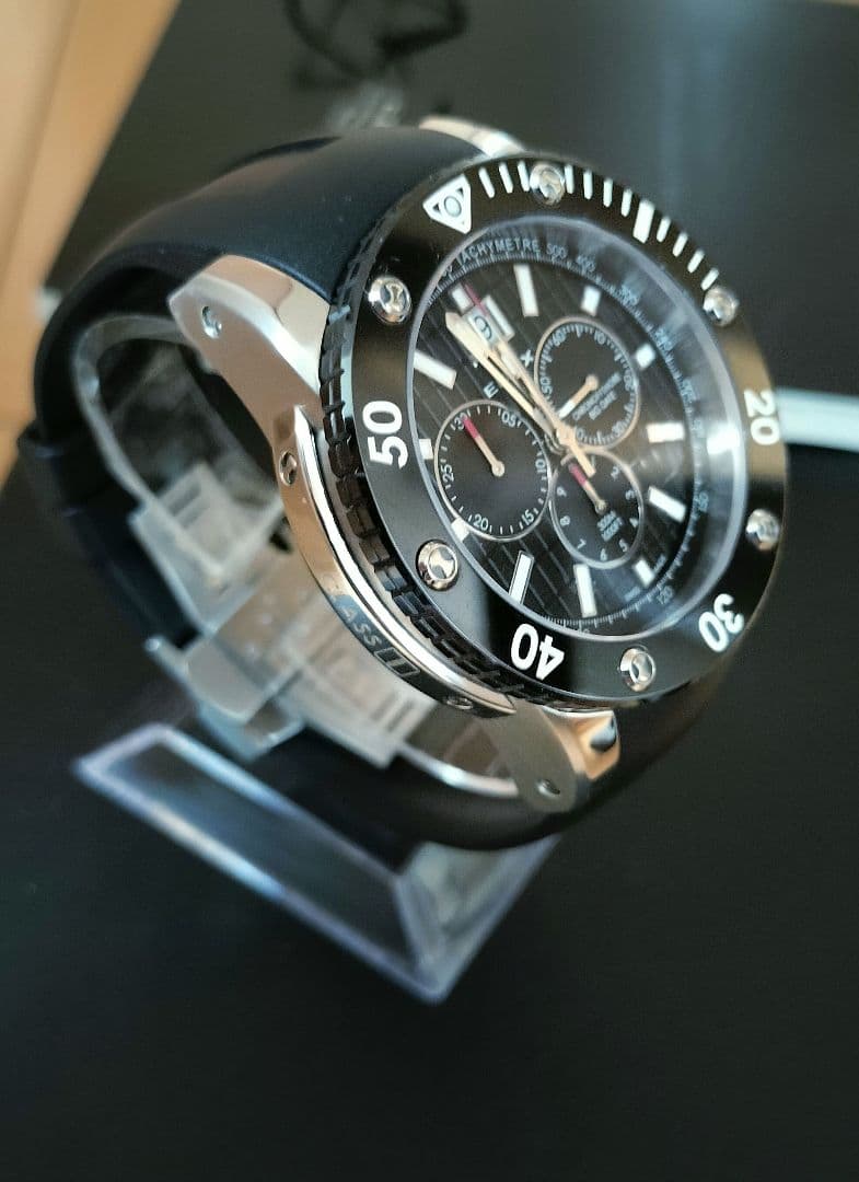 エドックス EDOX クラスワン クロノオフショア ビッグデイト クォーツ　訳有