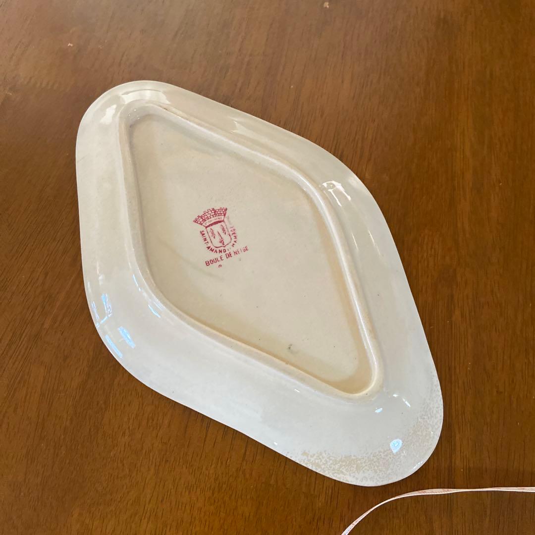 週末お値下げアンティークフランスプレートアジサイ