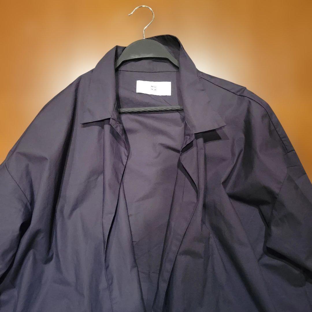 【美品】MUYA リネンリバリーコート ブラック
