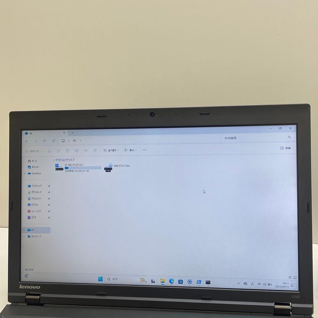 #836 レノボ Thinkpad L540 i3 8GB SSD256GB