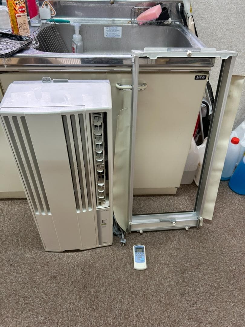 コロナ ウインドエアコン CW-16A リモコン付き