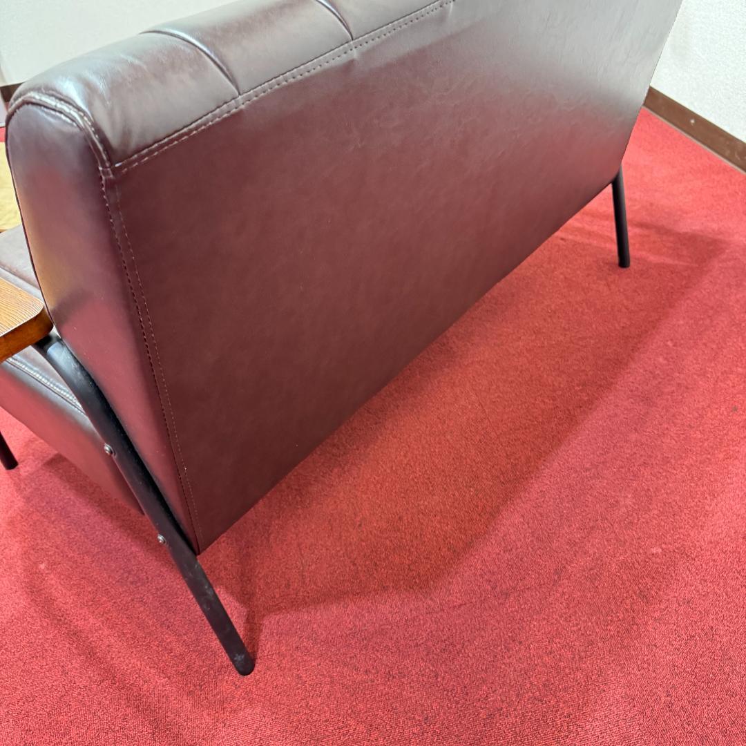 東京２３区配達無料　ニトリ2人掛けソファ　Nシールド ステイン2KD DBR