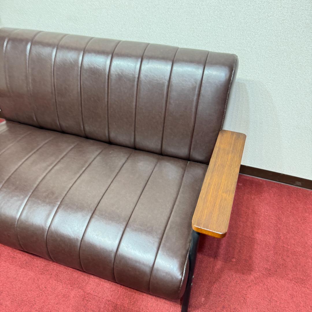 東京２３区配達無料　ニトリ2人掛けソファ　Nシールド ステイン2KD DBR