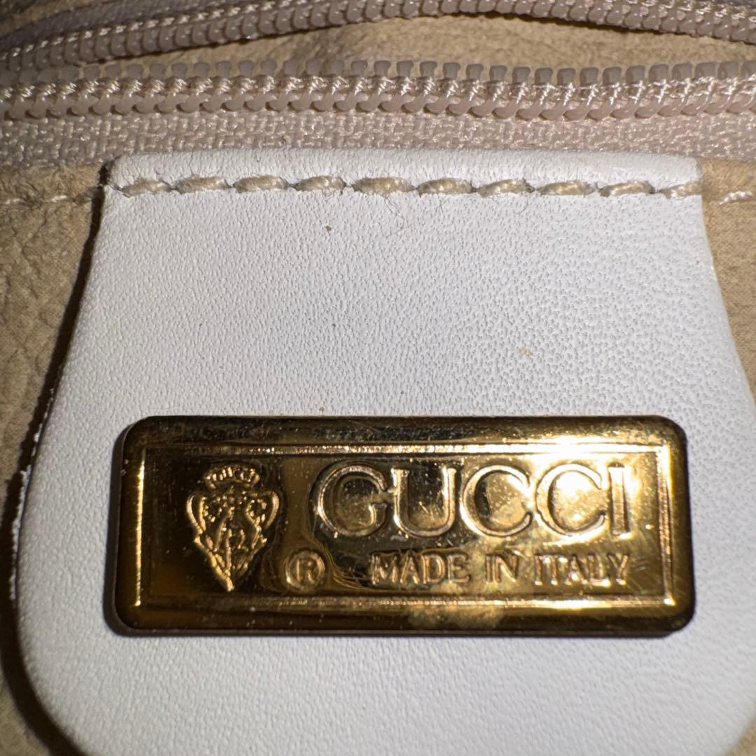 GUCCI ハンドバック　ホワイト