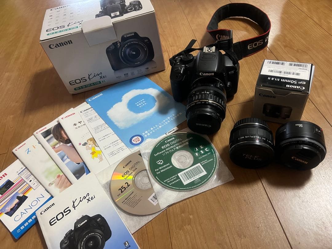 Canon EOS Kiss X6i一眼レフカメラ レンズ2本セット