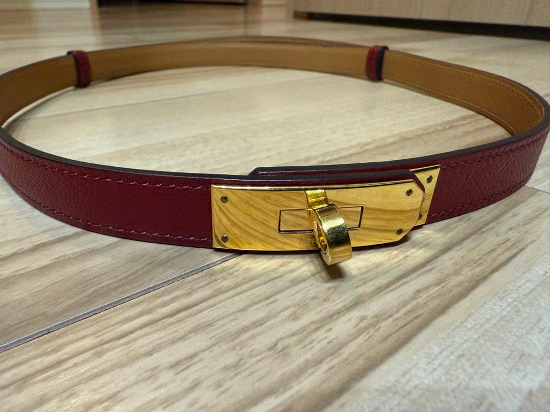 エルメス　ケリーベルト 金色バックル