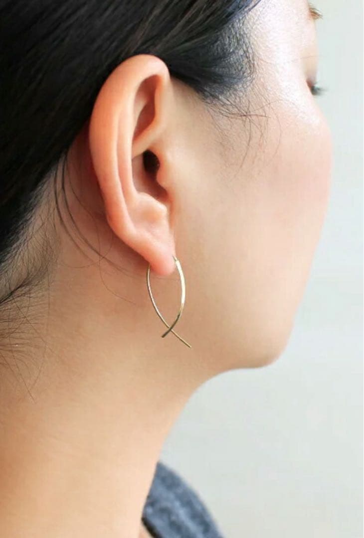 ⚫︎蔵人⚫︎≪RAPA≫ K18 Hineri ピアス (片方のみ)18金