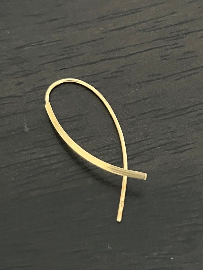 ⚫︎蔵人⚫︎≪RAPA≫ K18 Hineri ピアス (片方のみ)18金