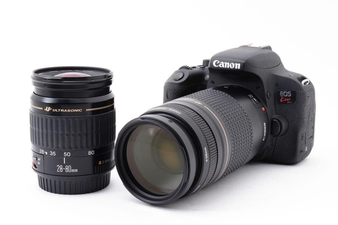 保証付き/Canon EOS KISS X9i標準&望遠ダブルレンズセット