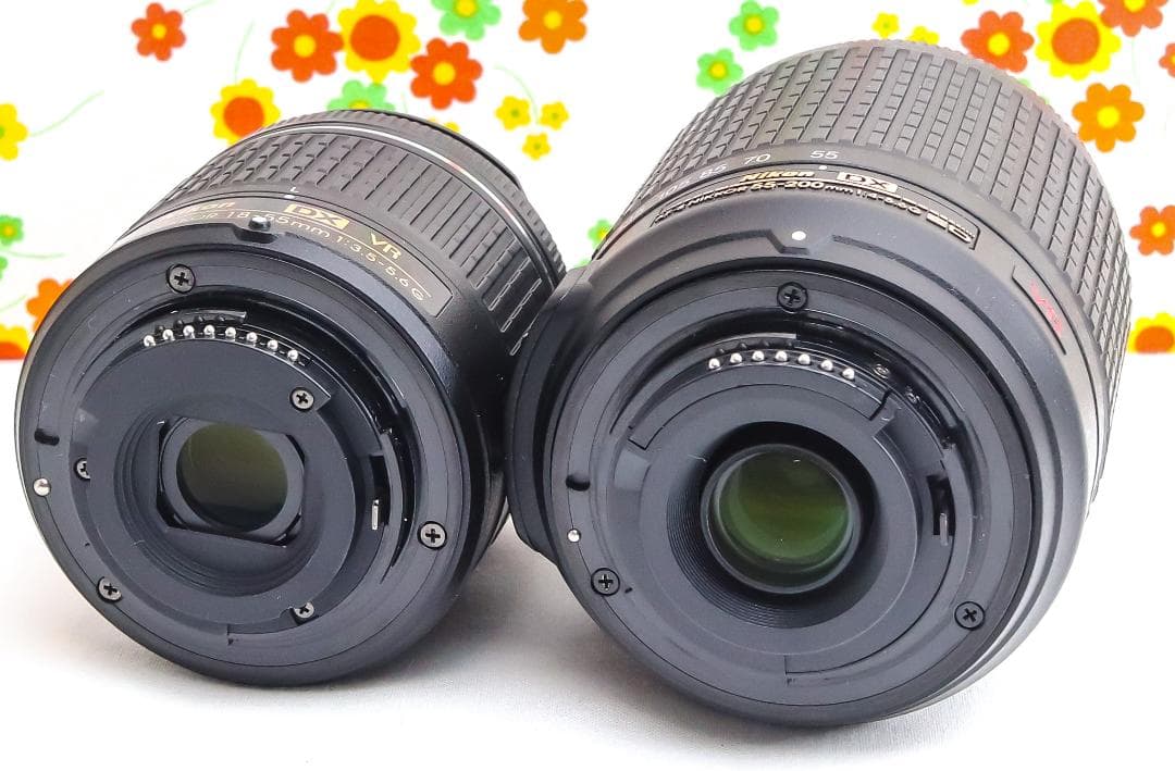 Nikon D5500☆Wi-Fi内蔵☆高性能一眼レフ☆自撮り可能☆ダブルレンズ