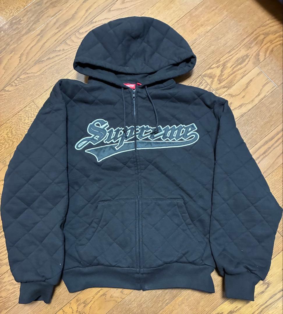 トップス Supreme Quilted Zip Up Hooded Sweatshirt
