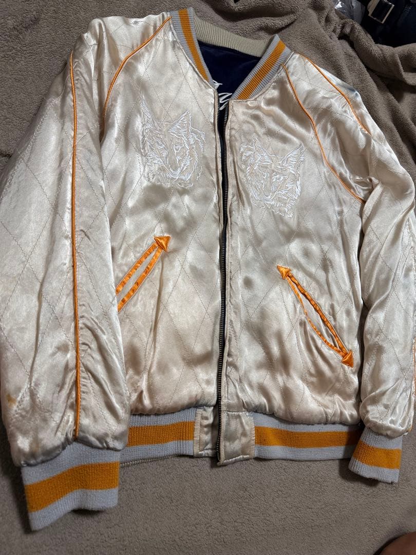 ２面用 別珍 DENIME ワシ 日本限定 スカジャン vintage