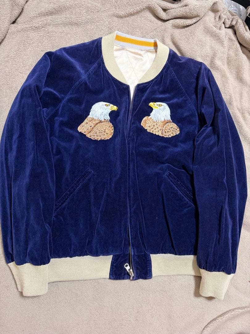 ２面用 別珍 DENIME ワシ 日本限定 スカジャン vintage